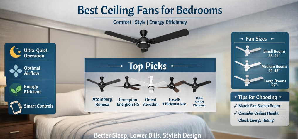 Best Ceiling Fans for Bedrooms