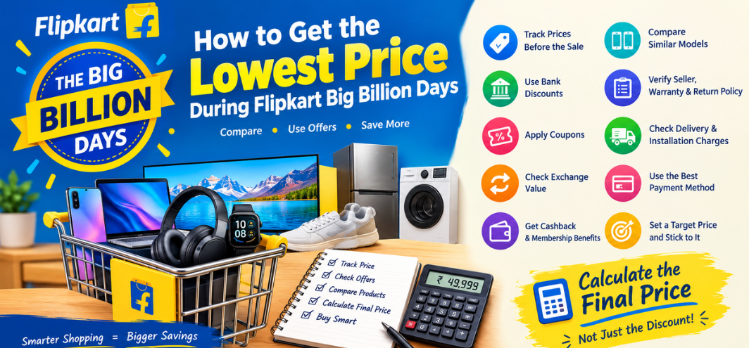 How to Get the Lowest Price During Flipkart Big Billion Days.