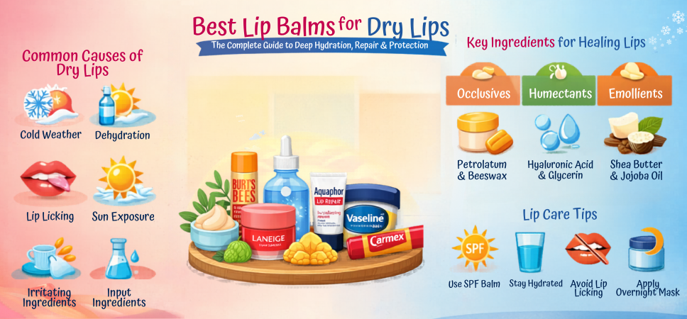 Best Lip Balms for Dry Lips