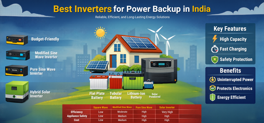 Best Inverters for Power Backup