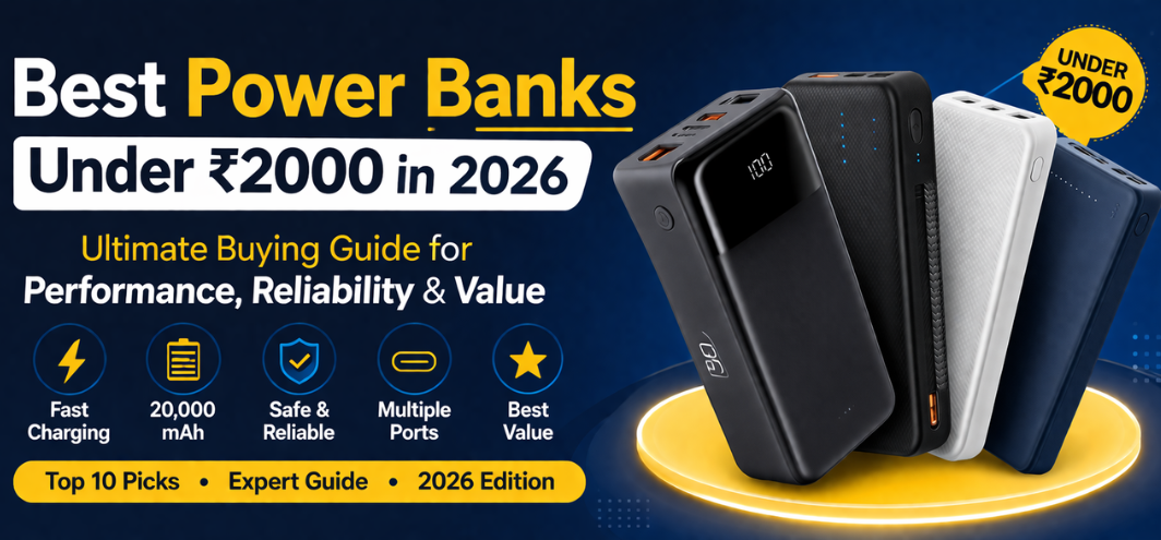 Best Power Banks Under ₹2000