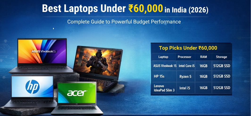 Best Laptops Under ₹60,000