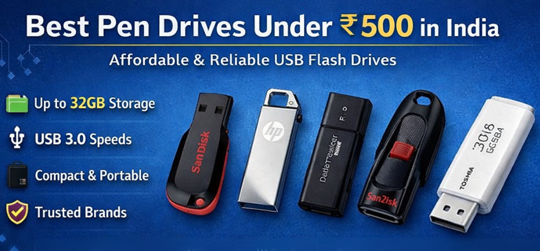 Best Pen Drives Under ₹500