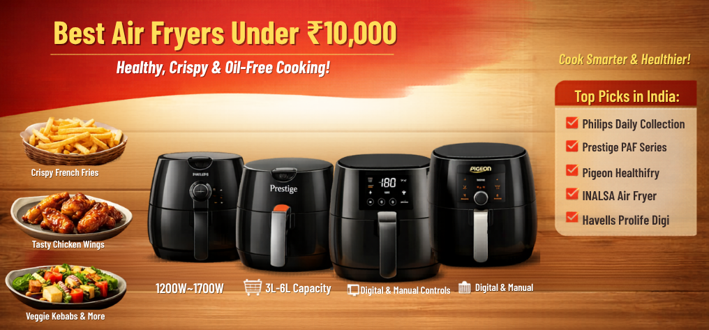 Best Air Fryers Under ₹10,000