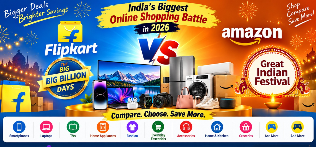 Flipkart vs Amazon Sale 2026 Comparison