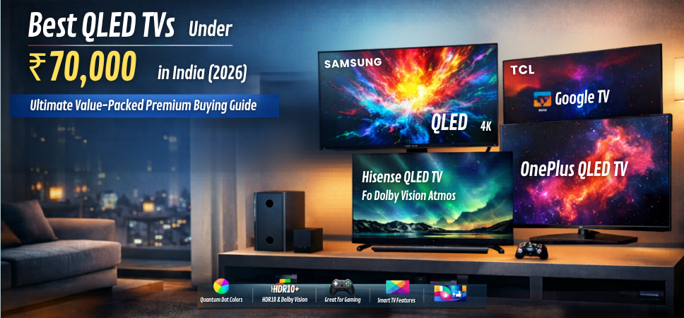 Best QLED TVs Under ₹70,000