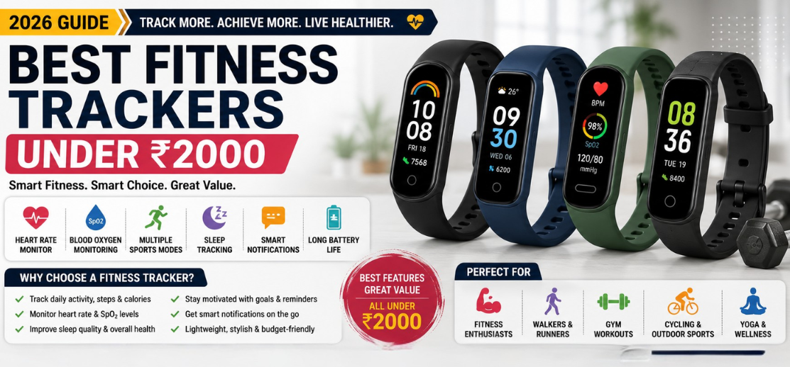 Best Fitness Trackers Under ₹2000