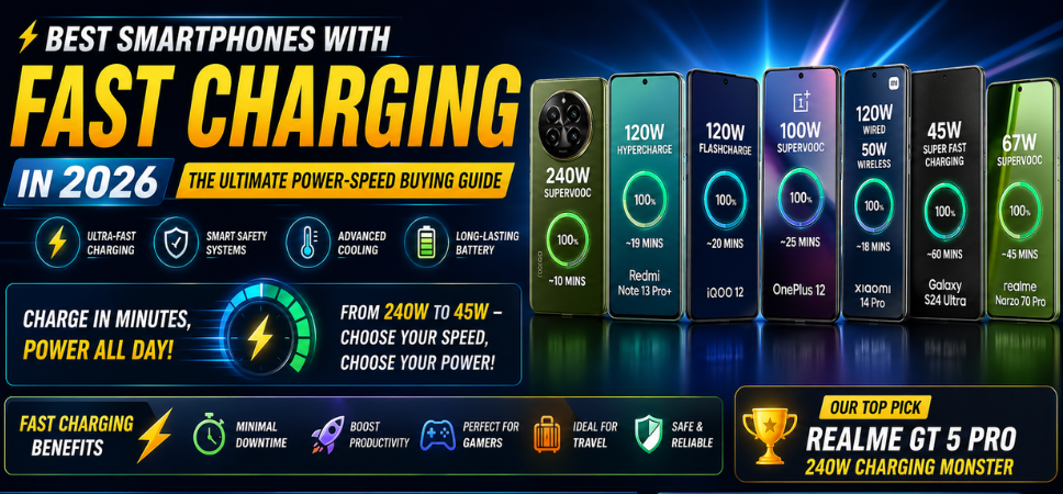 Best Smartphones With Fast Charging
