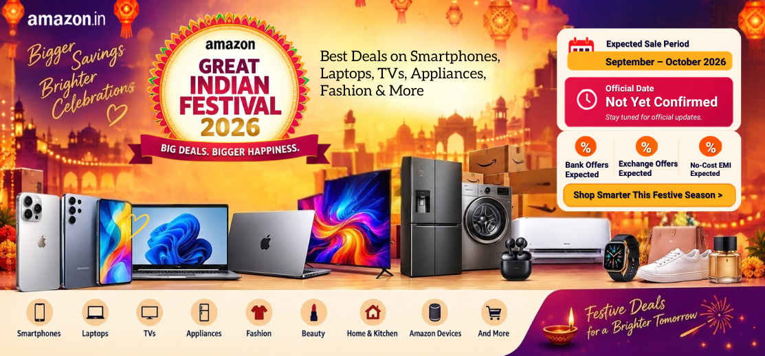 Amazon Great Indian Festival 2026 Sale Date & Best Deals