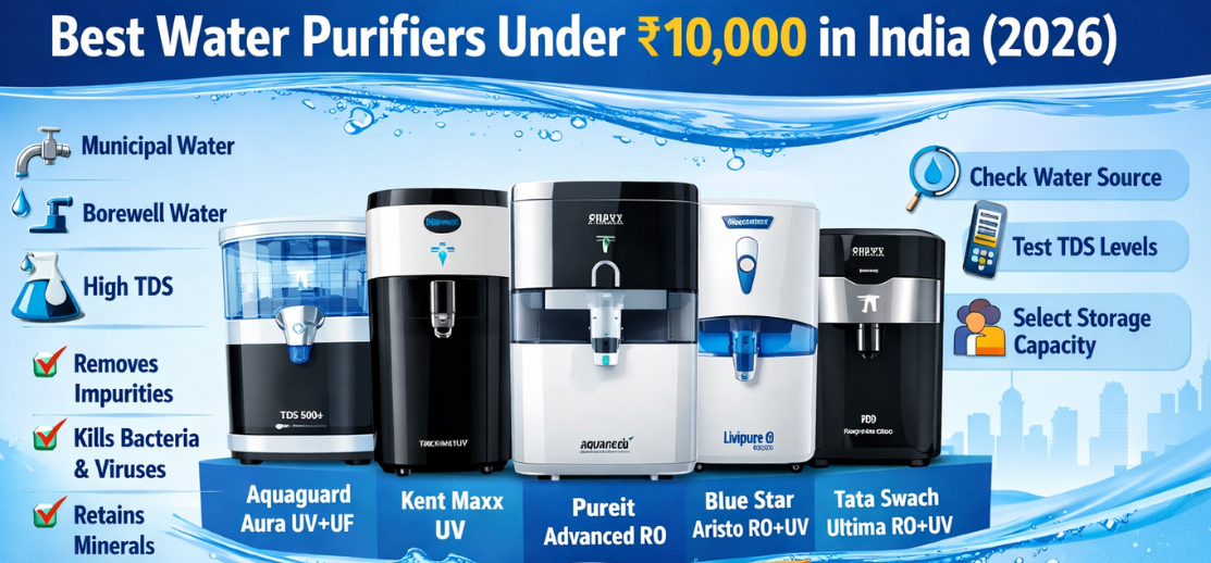 Best Water Purifiers Under ₹10,000