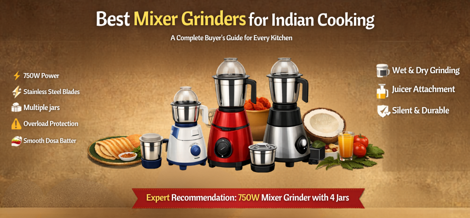 Best Mixer Grinders for Indian Cooking